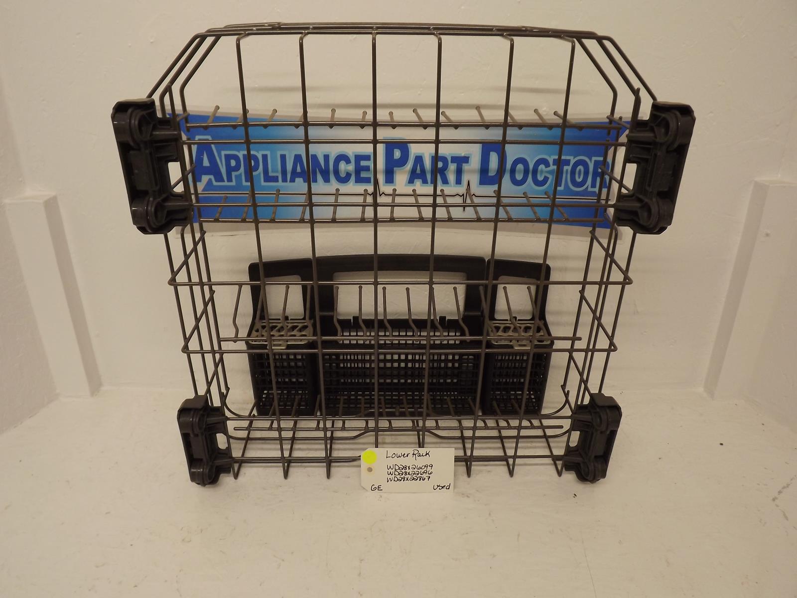 GE Dishwasher WD28X26099 WD28X22696 WD28X22867 Lower Rack Used GE Dishwasher WD28X26099 WD28X22696 WD28X22867 Lower Rack Used